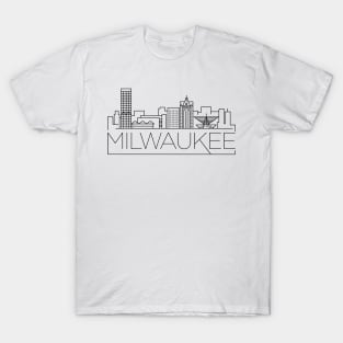 Milwaukee minimal skyline T-Shirt